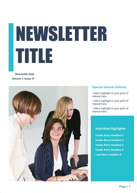 office newsletter templates free